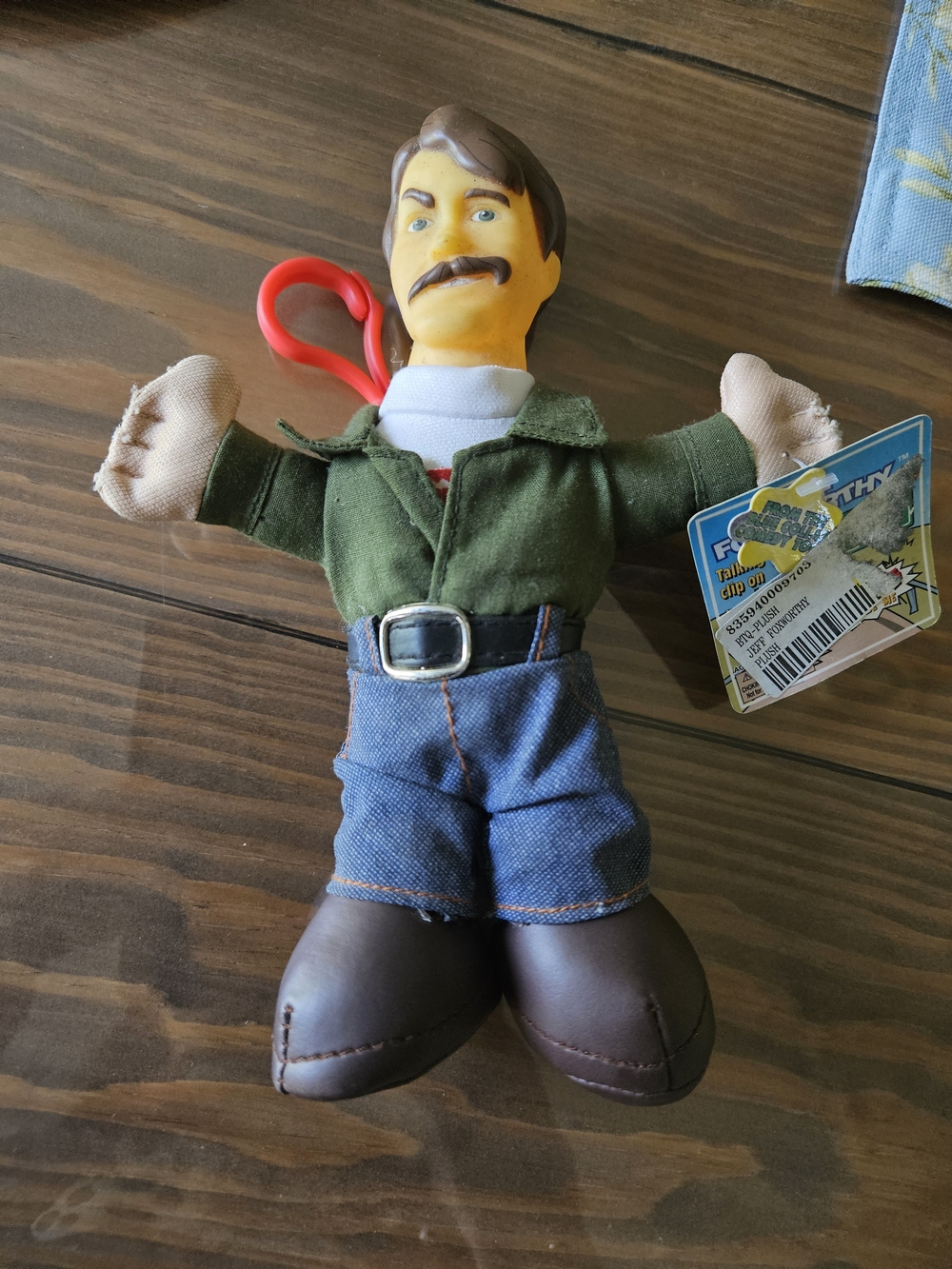 Green-Jacket Plush Doll for Kids - Soft Toy Figure